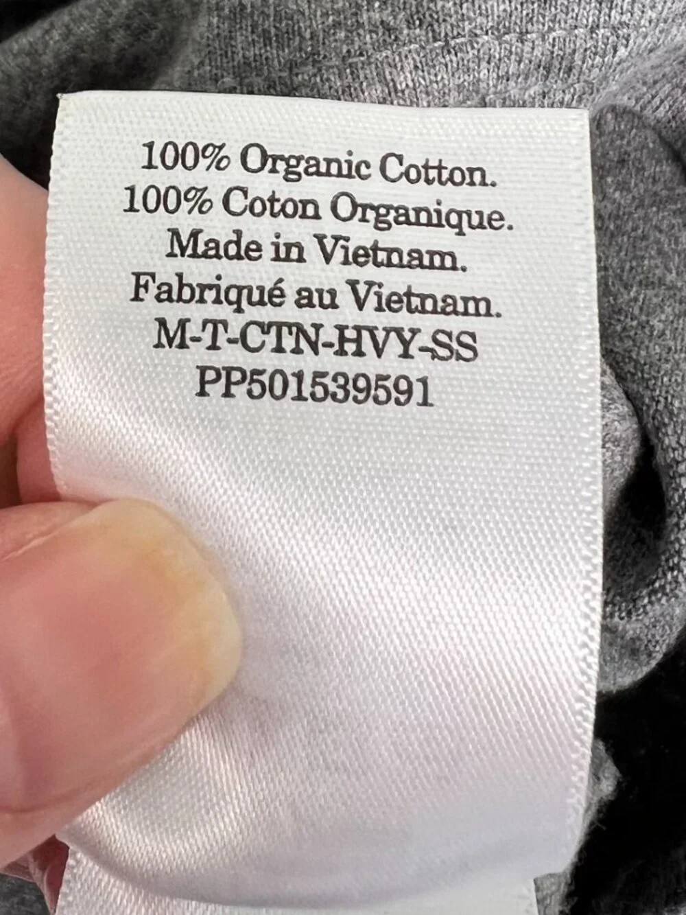 Everlane Men’s Premium Cotton Crew Neck Tee Heathered Gray Size Medium - Picture 6 of 6